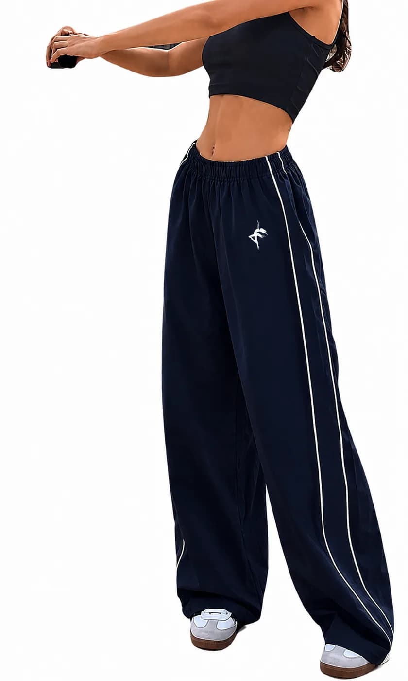 Navy track pants, Navy